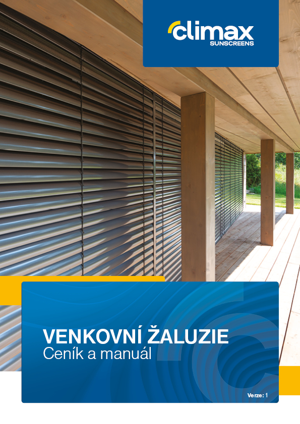 Titulka Venkovní žaluzie 2022 - cz